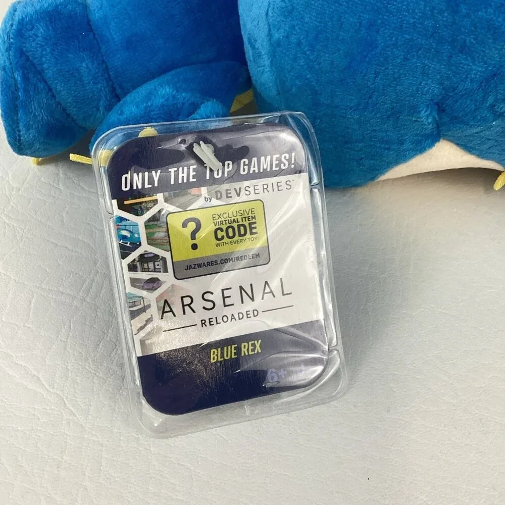 Roblox DevSeries Arsenal Reloaded Blue Rex 9" Plush Stuffed Animal Doll Toy 2022 - Picture 9 of 9